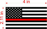 3 Thin Red Line American Flag Car MAGNET Magnetic Bumper Sticker firefighter