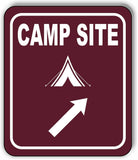 CAMP SITE DIRECTIONAL ARROW TRAIL 8 Variations Metal Aluminum composite sign
