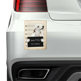 Bedlington Terrier Mugshot Bad Dog Fridge refrigerator Car Magnet