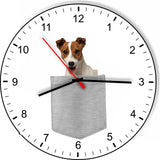Jack Russel In Your Pocket Puppy Dog kitchen living room Wall Clock