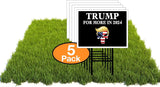 Eco TRUMP PUNISHER MORE IN 2024 12x16 in Yard Road Sign w/Stand