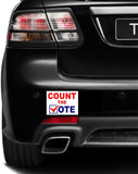 3 Pack Eco Count The Vote Election Fraud Bumper Magnet 4 in x 3 in
