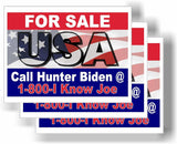 3 Pack Eco for Sale USA Call Hunter Biden Trump Bumper Magnet 4 in x 3 in