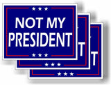 3 Pack Eco Not My President Trump Biden Harris Bumper Magnet 4 in x 3 in